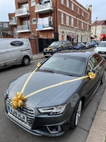 Gold Car Bow