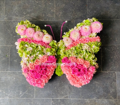 Butterfly Tribute Pinks and Greens