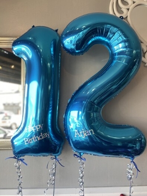 Giant Blue Foil Number Balloon