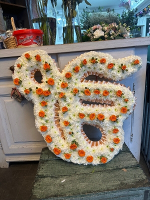 Orange Spray Rose Dotted Ek Onkar