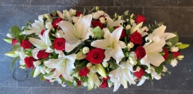 Coffin Tribute   Red and White