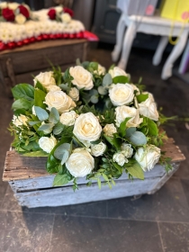 White Rose Wreath