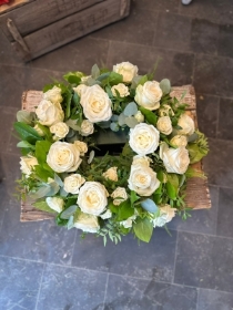 White Rose Wreath