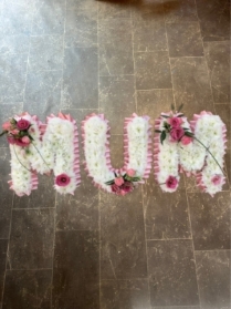 Pink luxury corsage sprays create your own word