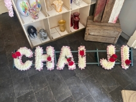 Chai Ji with corsage sprays