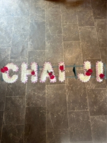Chai Ji with corsage sprays