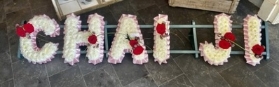 Light Pink & Red Letters