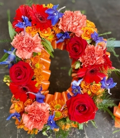 Orange, Red & Blue Loose Stems