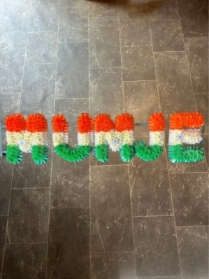 Indian Flag Letters