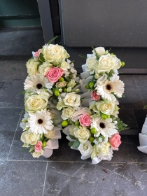 White and Pink Mixed Flower Letters