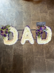 Dad tribute with alternative sprays