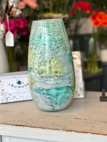 Blue Marble Vase