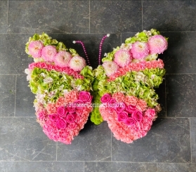 Butterfly Tribute Pinks and Greens