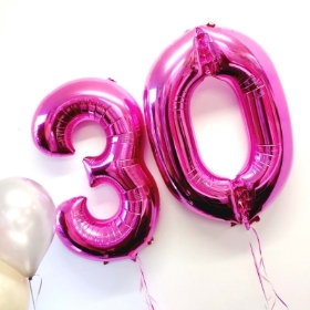 Giant Pink Foil Number Balloon
