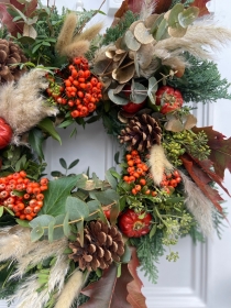 Gold Autumn Door Wreath