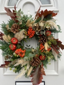 Gold Autumn Door Wreath