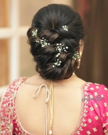 Gypsophila hair pins