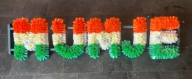 Indian Flag Letters