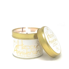 Lily Flame Happy Anniversary Candle