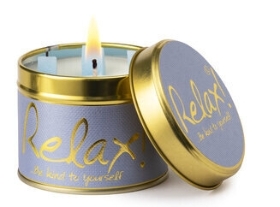 Lily Flame Relax Scented Candle