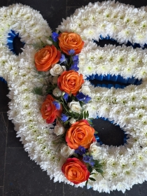 Luxury Orange and Blue Spray Ek Onkar
