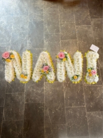 Nani  with corsage sprays