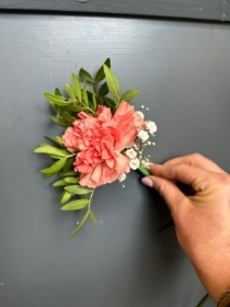 Orange Carnation Buttonhole