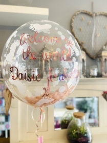 Personalised New Baby Bubble Balloon