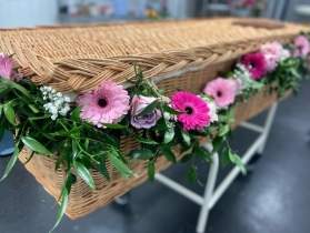 Pink Casket Garland