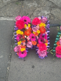 Rainbow Mixed Flower Letters