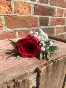 Red Rose buttonhole