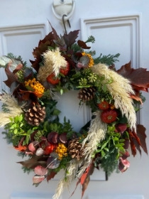 Shades of Autumn Door Wreath