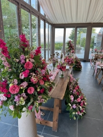 Shades of Pink Front Facing Arrangements