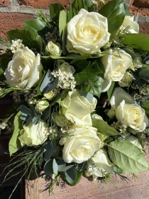 White Rose Wreath